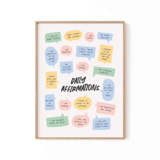 Daily Affirmations, Motivational Poster