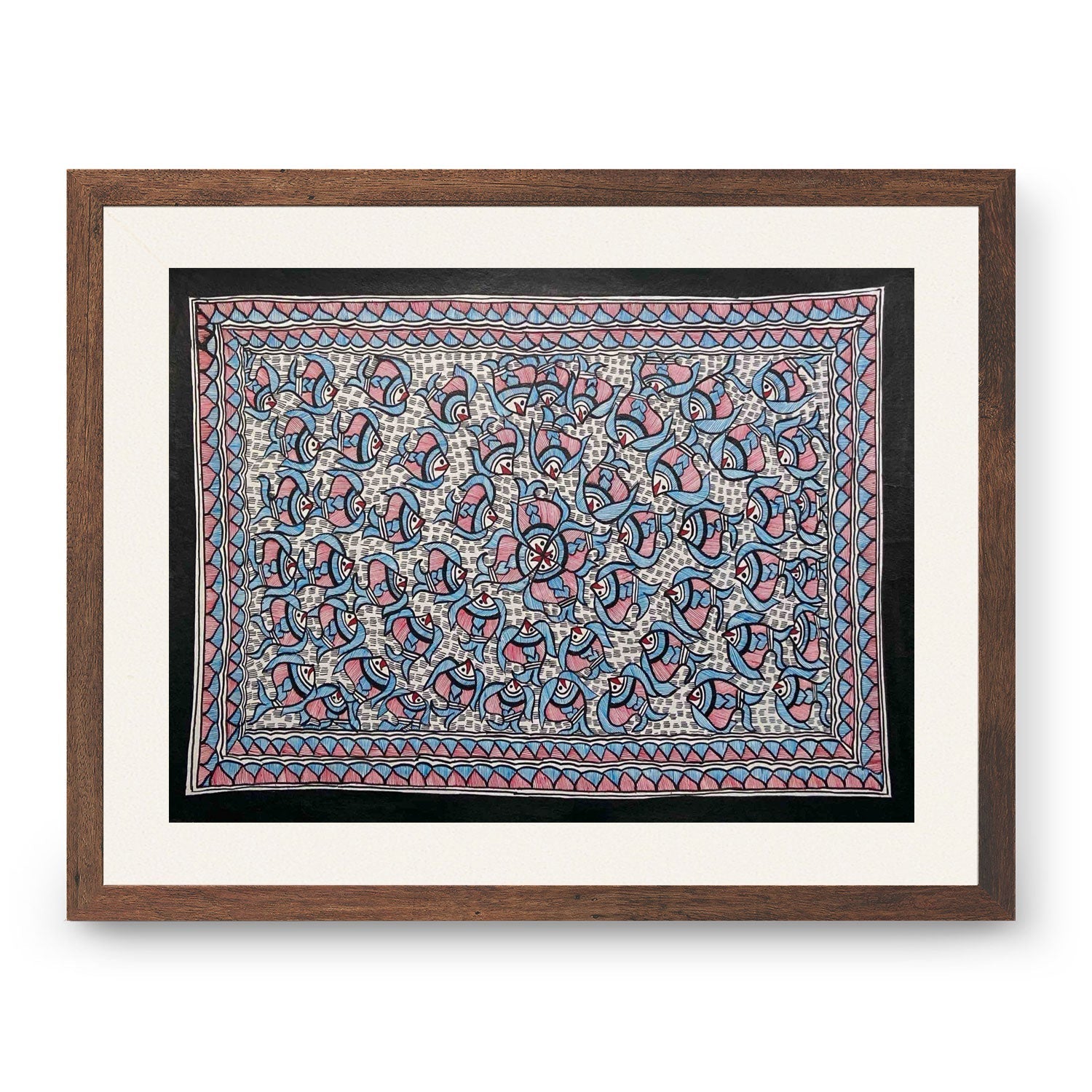 Fish rass madhubani, Madhubani Art, Madhubani Painting