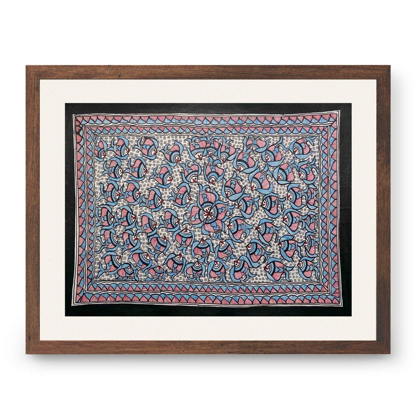 Fish rass madhubani, Madhubani Art, Madhubani Painting