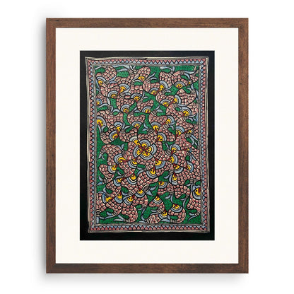 New Fish rass madhubani, Madhubani Art, Madhubani Painting