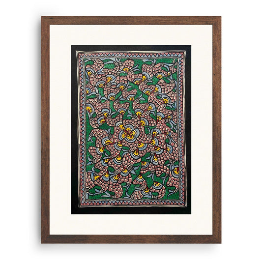 New Fish rass madhubani, Madhubani Art, Madhubani Painting