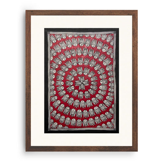 Fish rass, Madhubani Art, Madhubani Painting