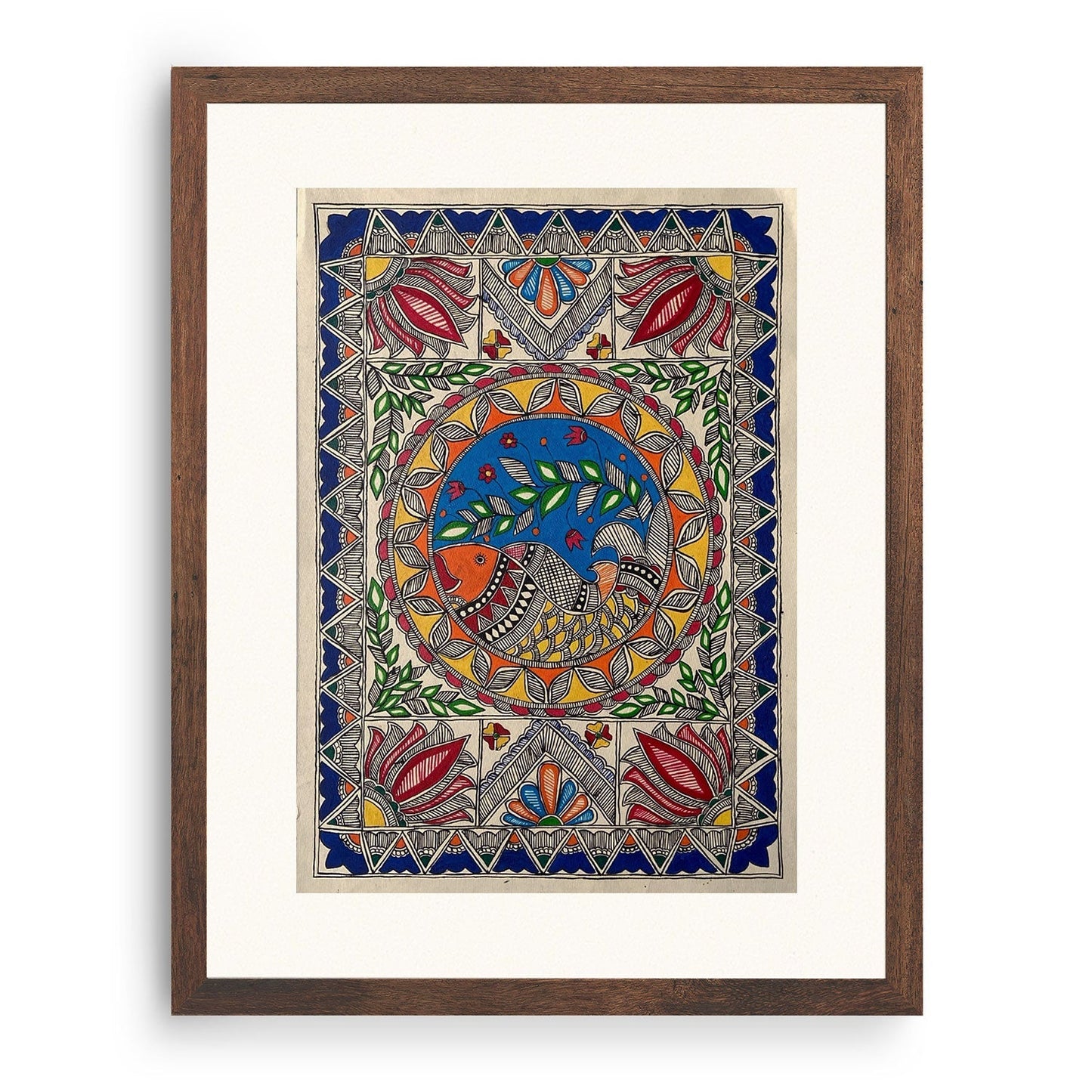 Fish rass, Madhubani Art, Madhubani Painting