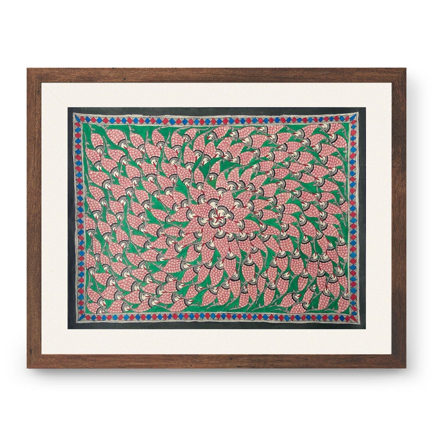 Fish rass, Madhubani Art, Madhubani Painting