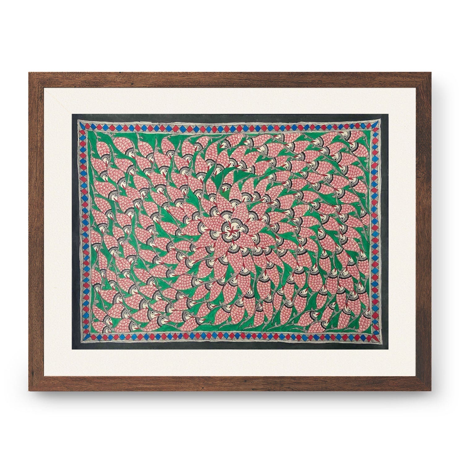 Fish rass, Madhubani Art, Madhubani Painting