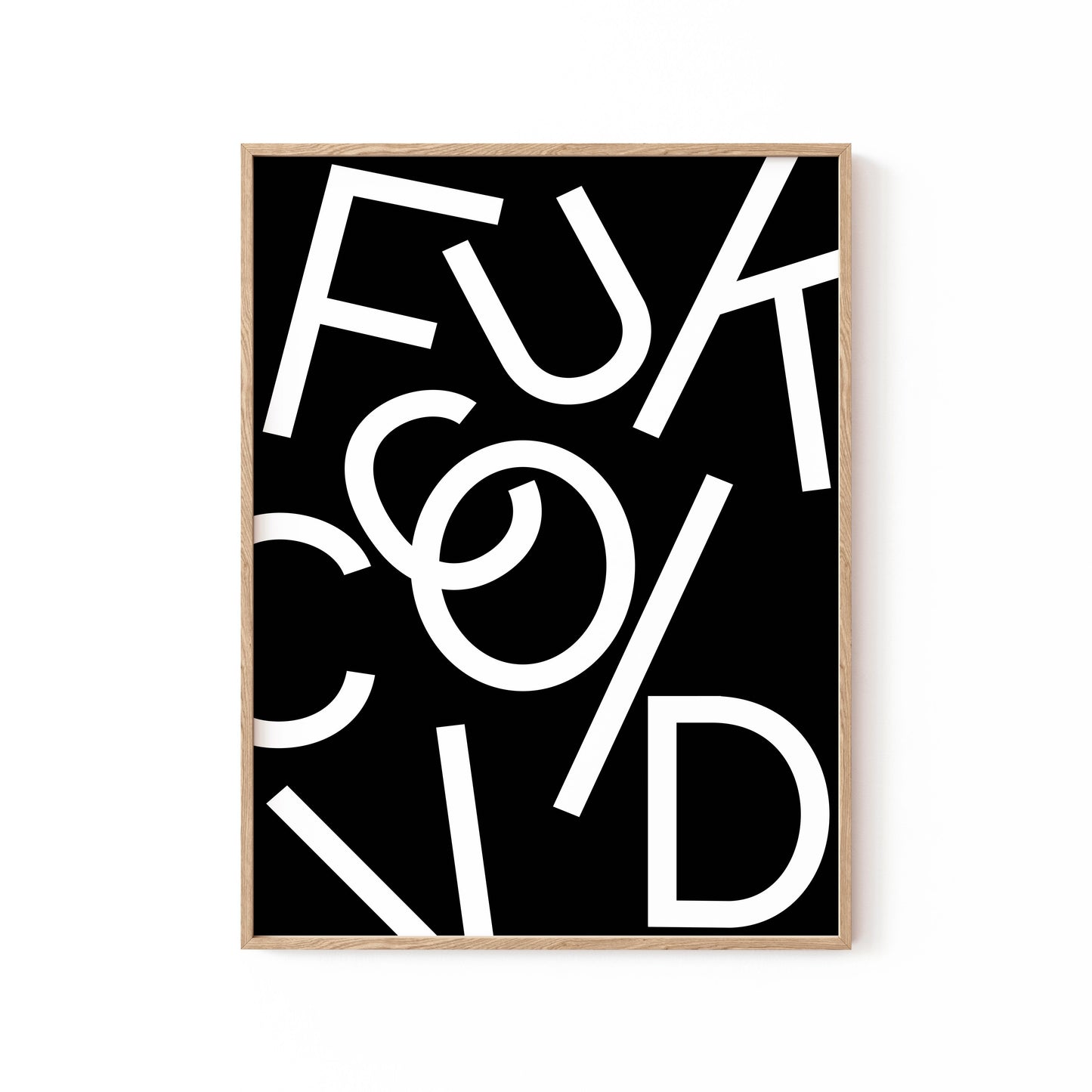 Fuck Covid - Black, Motivational Poster