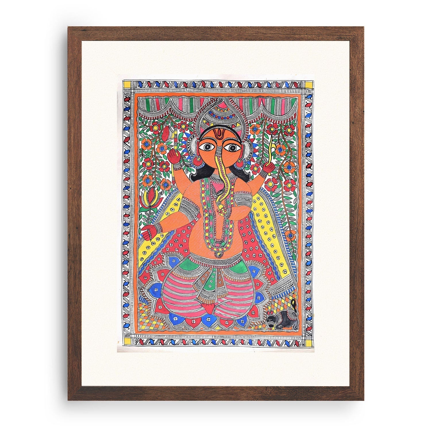 Ganesha Painting Madhubani Painting, Madhubani Art, Madhubani Painting