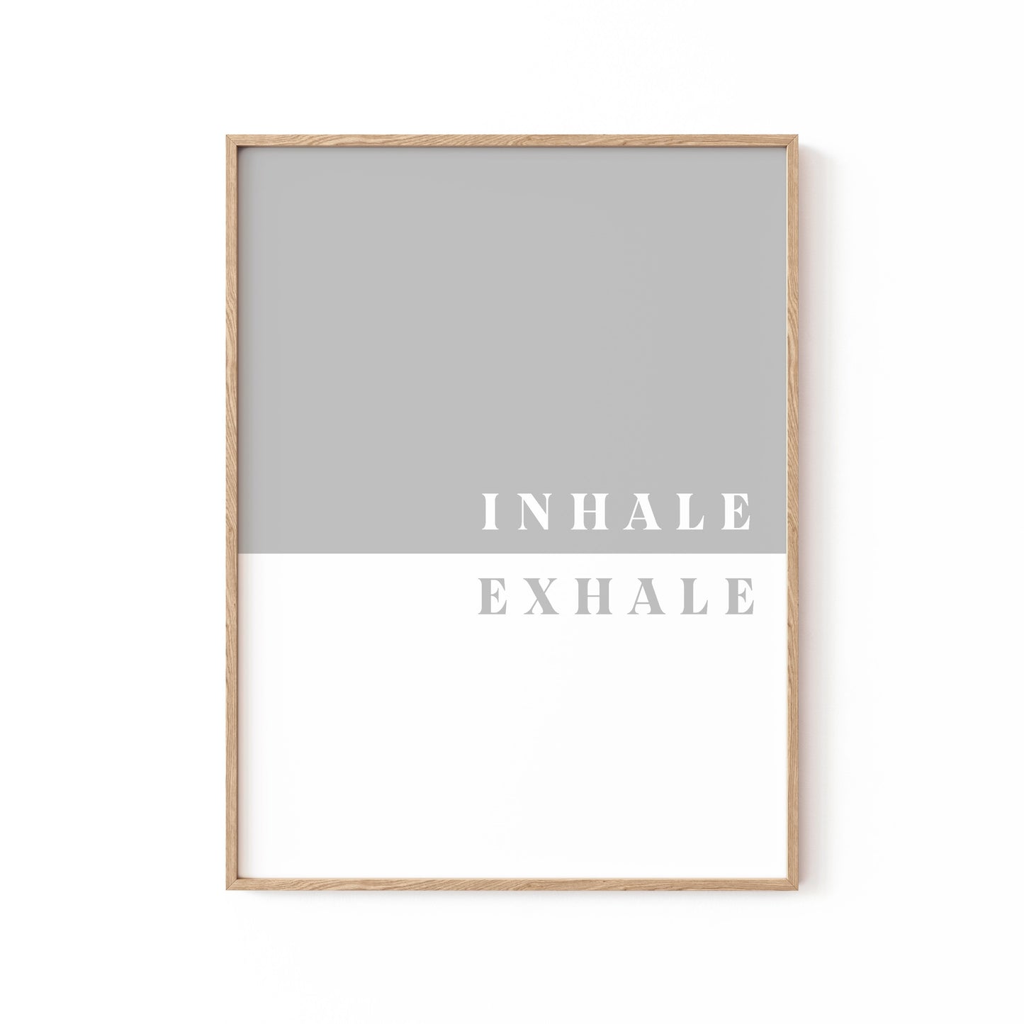 Inhale, Exhale, Motivational Poster