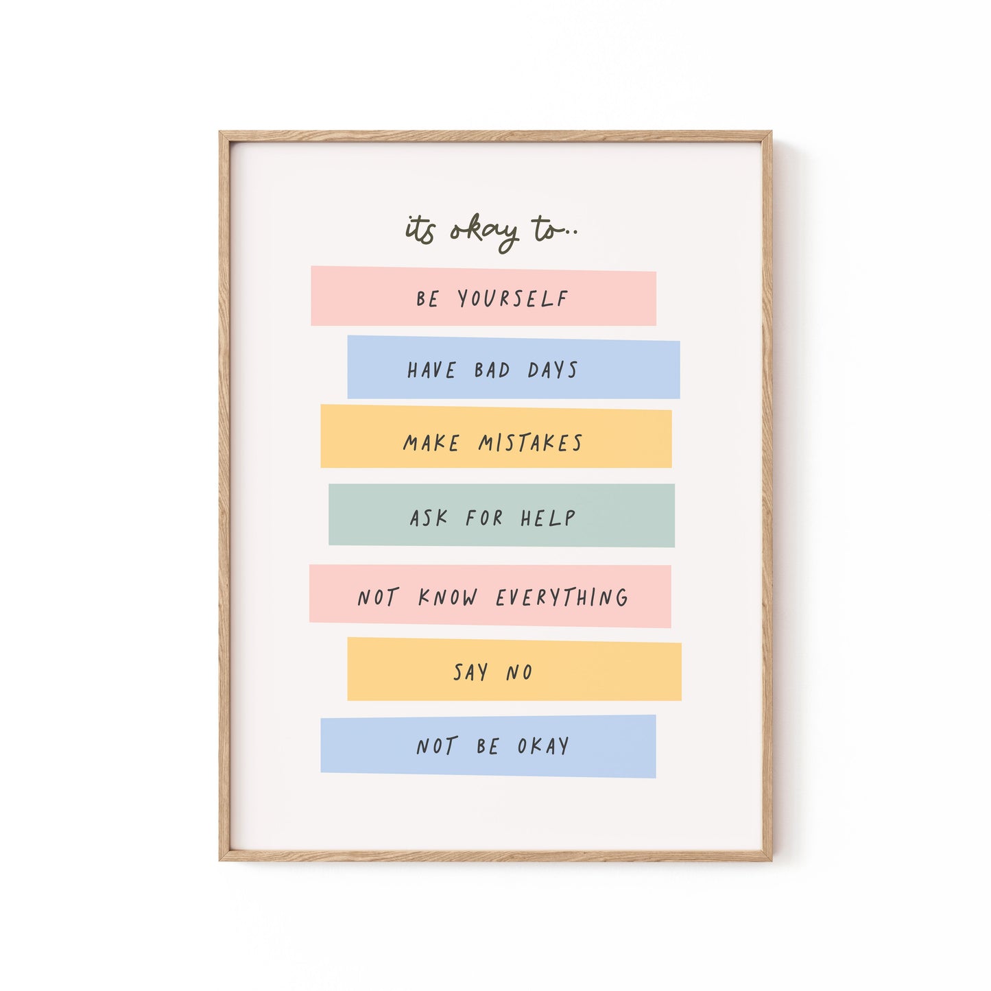 Its Okay To, Motivational Poster