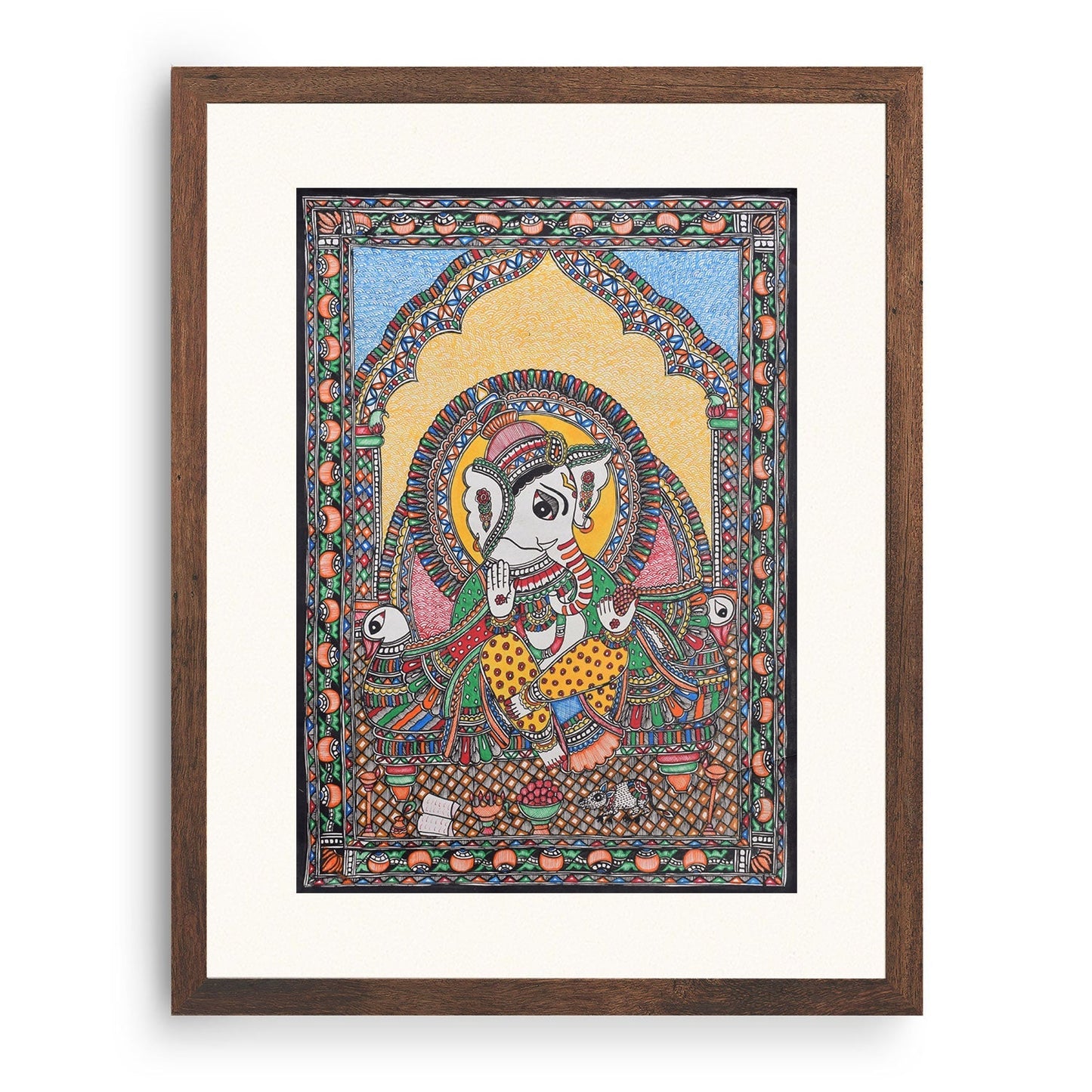 Lord Ganesha Madhubani Painting, Madhubani Art, Madhubani Painting