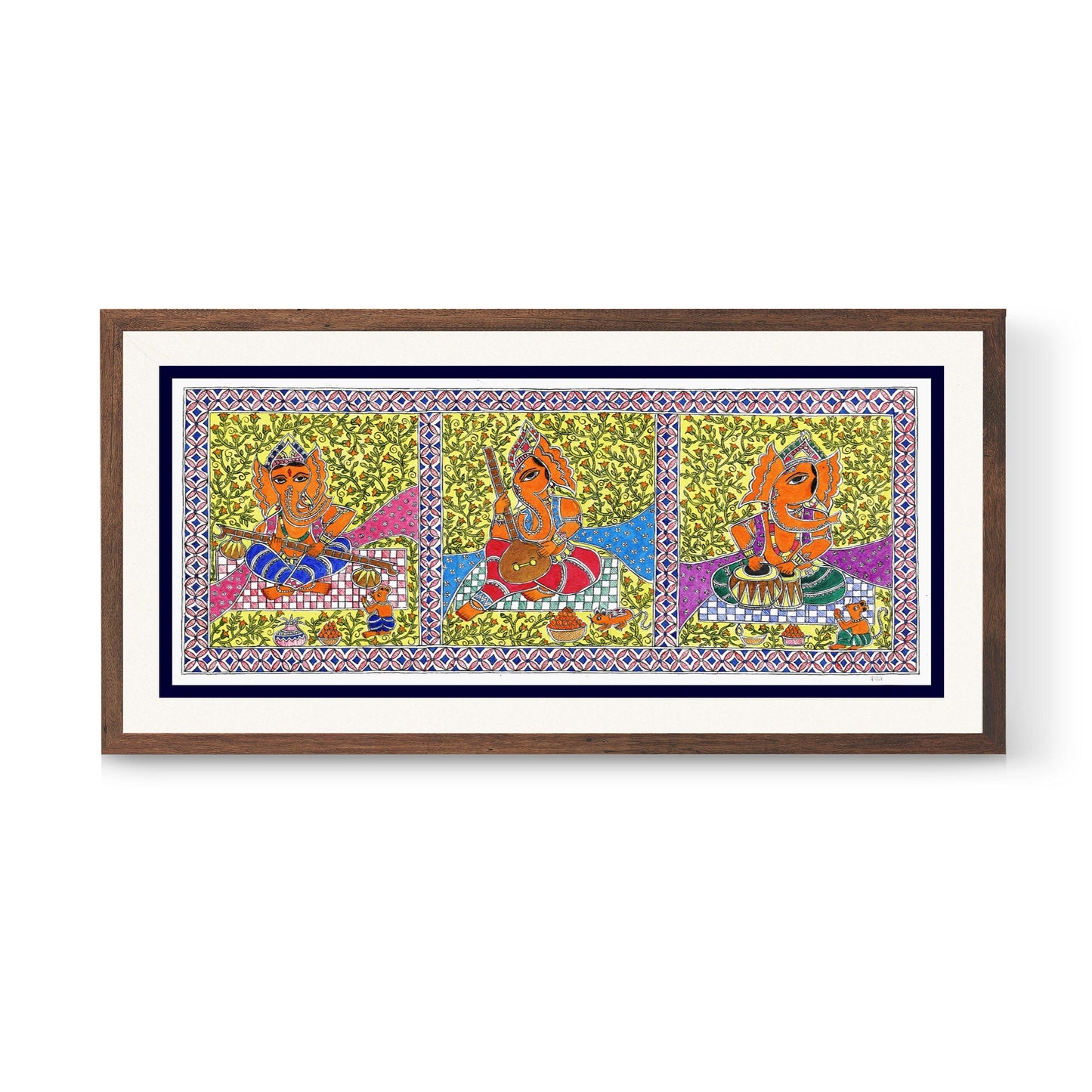 Lord Ganesh Madhubani Art