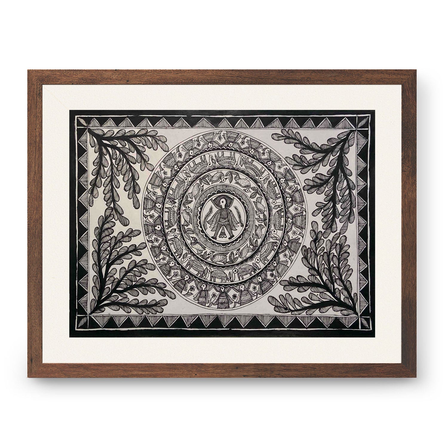 Fish and bird Madhubani Painting, Madhubani Art, Madhubani Painting