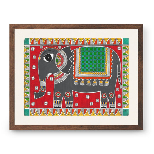 Madhubani Elephant, Madhubani Art, Madhubani Painting