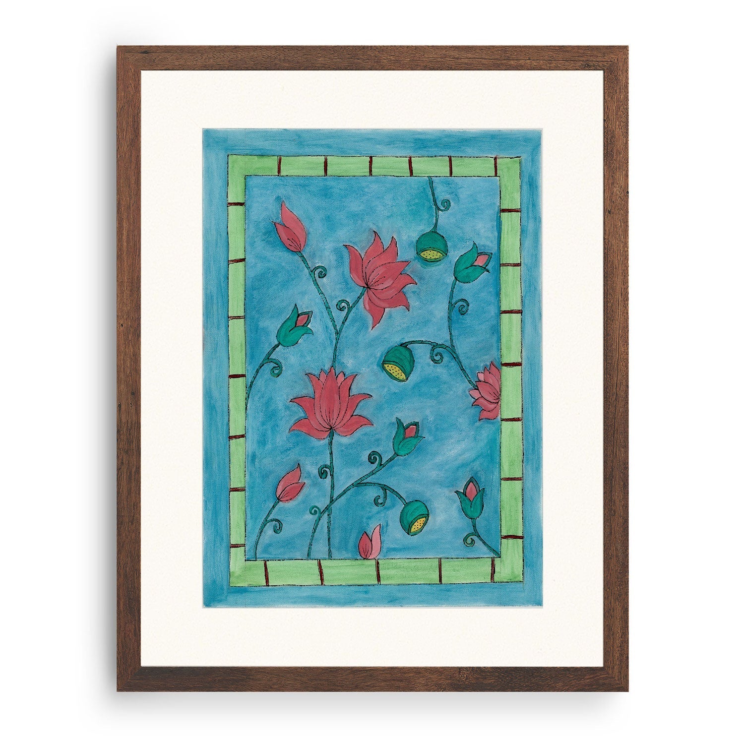 Madhubani Floral Art, Madhubani Art