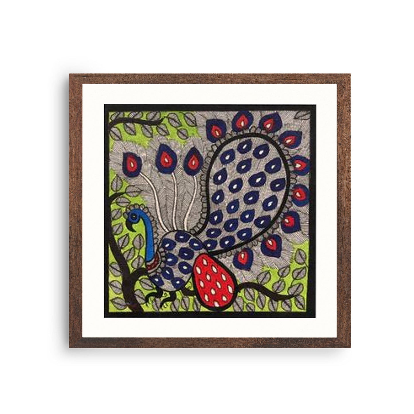 Madhubani Peacock Painting, Madhubani Art