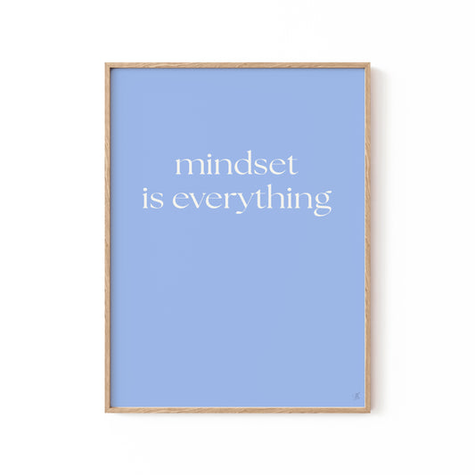 Mindset Is Everything, Motivational Poster