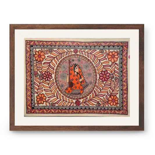 Meera krishna madhubani, Madhubani Art, Madhubani Painting