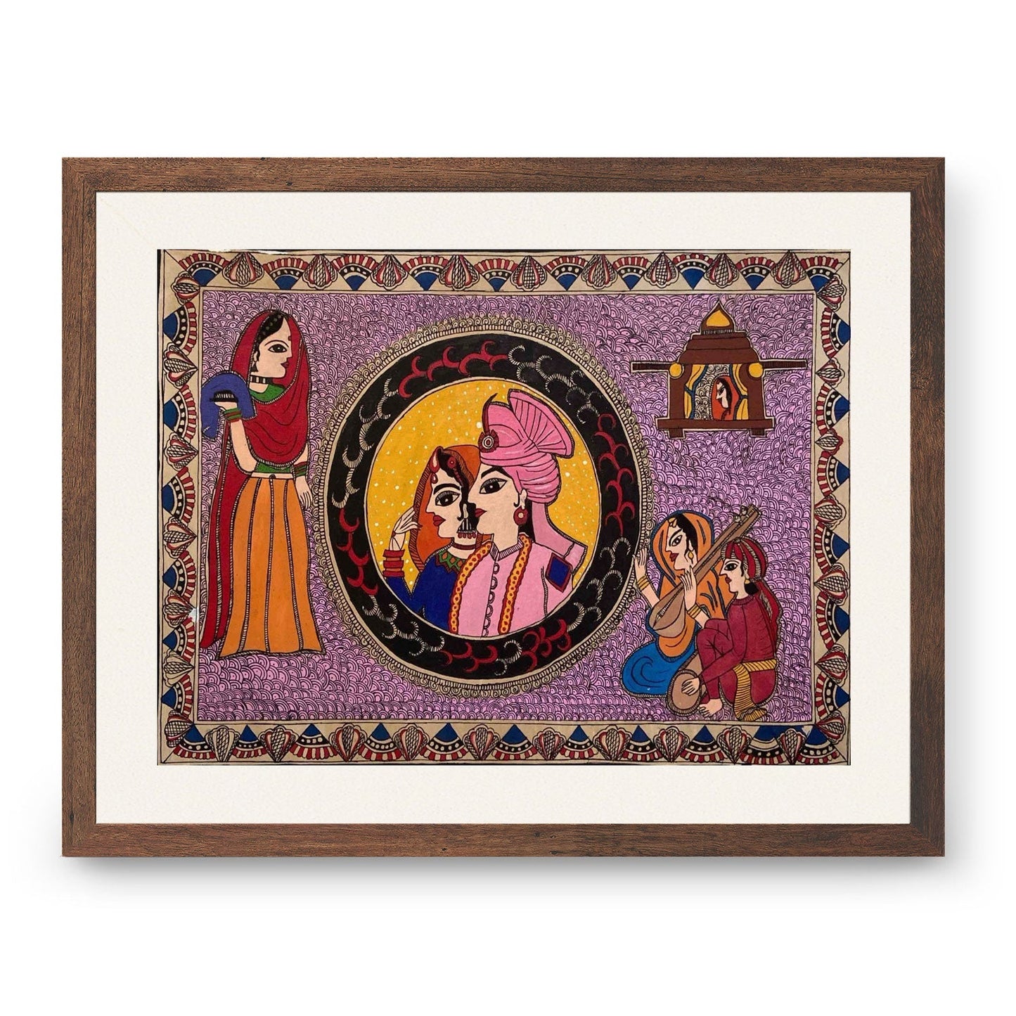Raja Rani Madhubani Art, Madhubani Art, Madhubani Painting