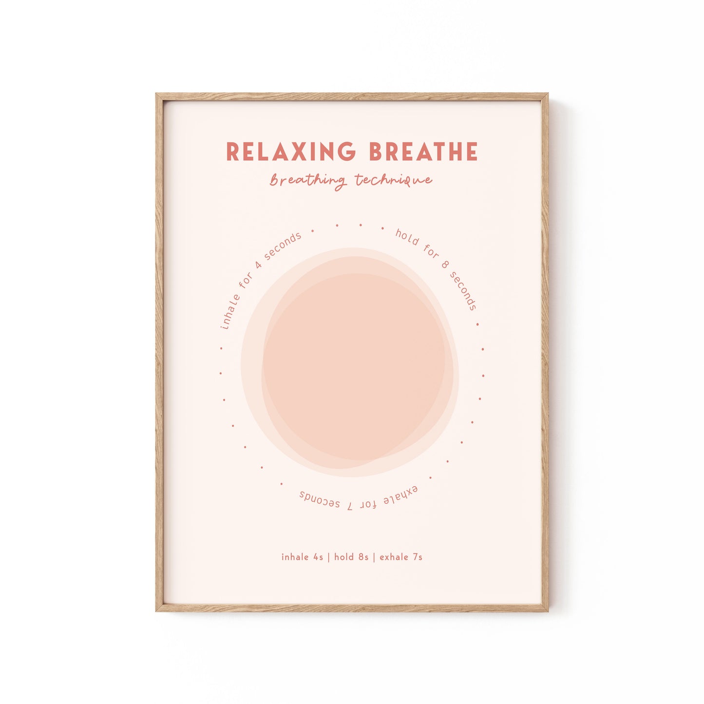 Relaxing Breathe, Motivational Poster