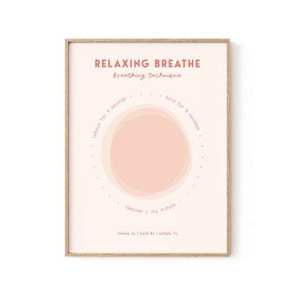 Relaxing Breathe, Motivational Poster