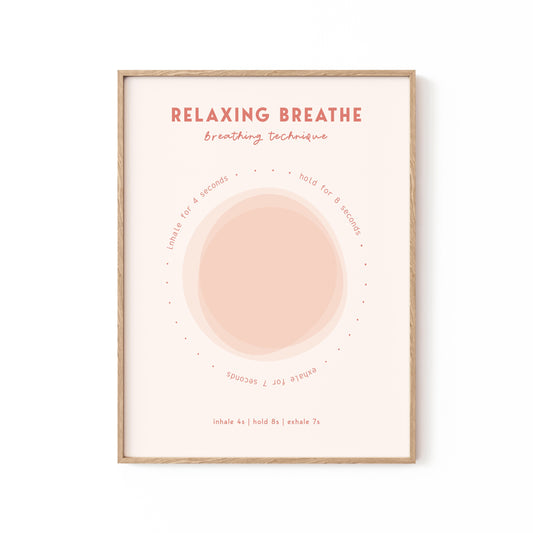 Relaxing Breathe, Motivational Poster