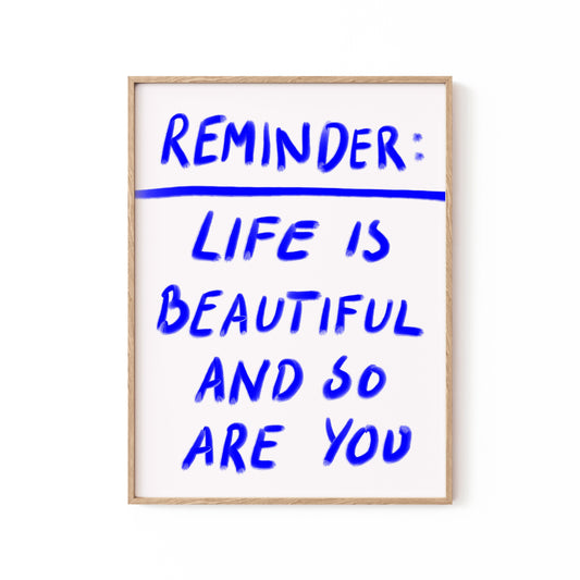 Reminder, Motivational Poster