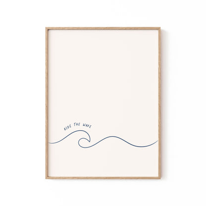 Ride The Wave, Motivational Poster
