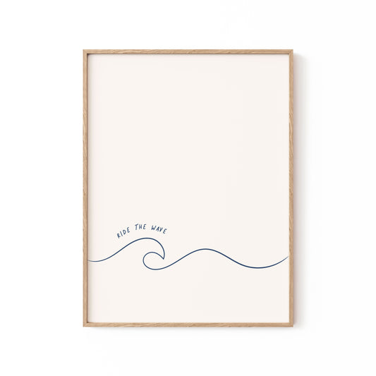 Ride The Wave, Motivational Poster
