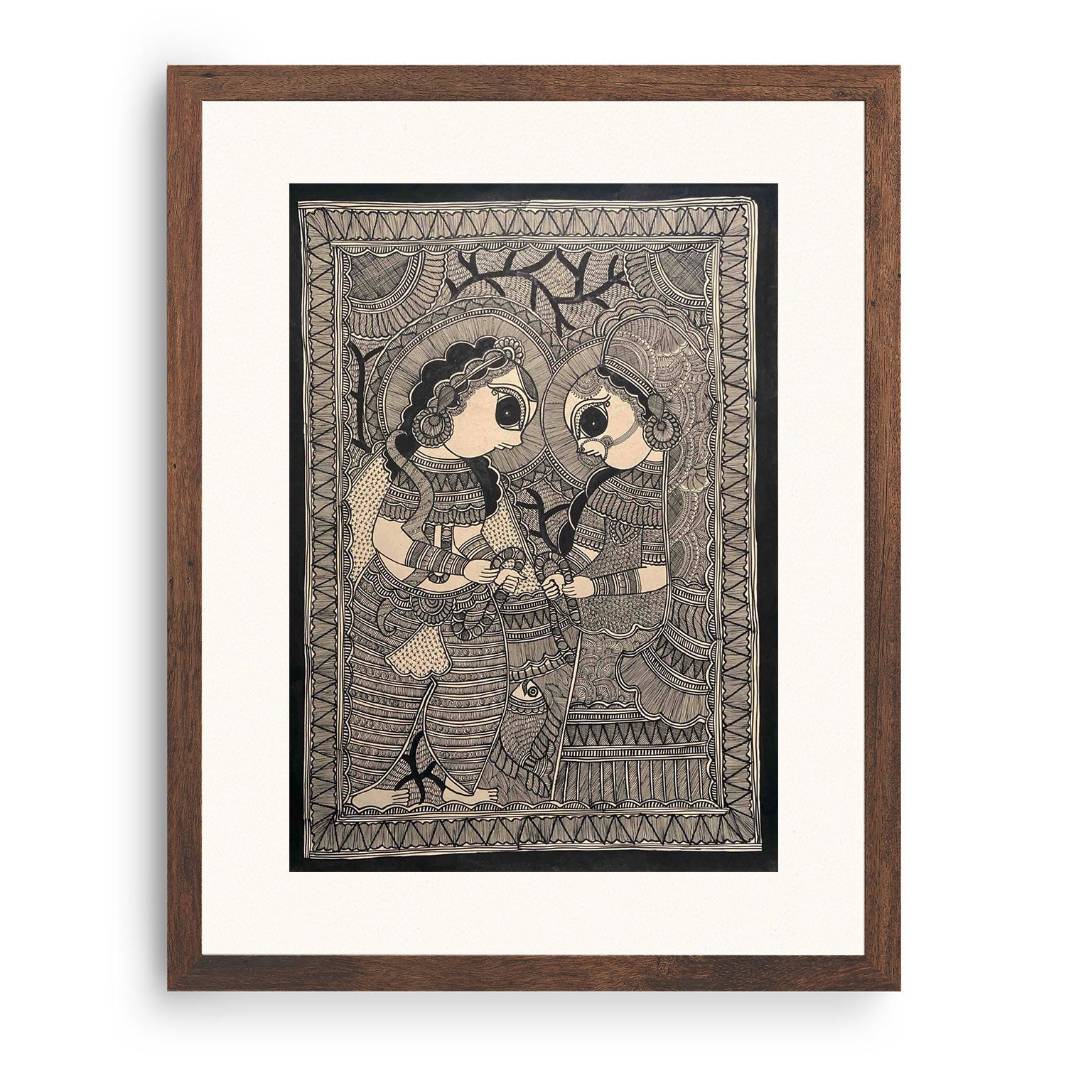 Ram Sita, Madhubani Art, Madhubani Painting