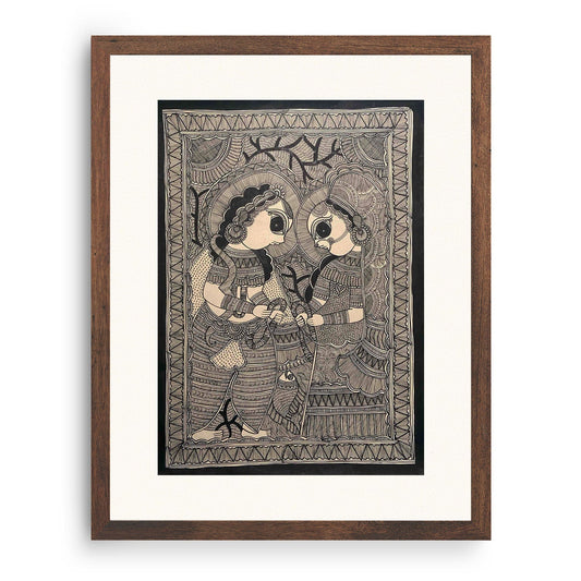 Ram Sita, Madhubani Art, Madhubani Painting