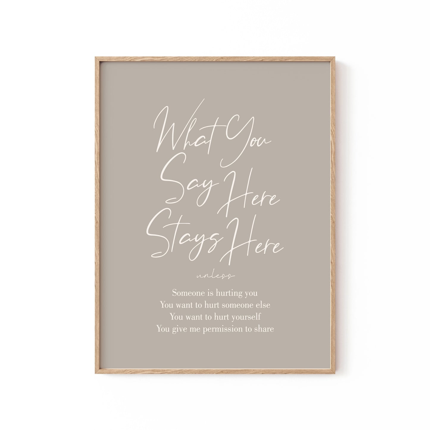 Stays Here No2, Motivational Poster