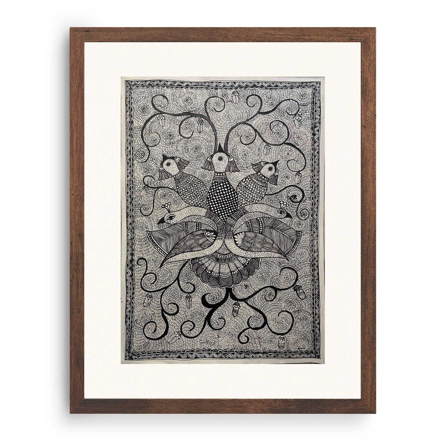 The Bird madhubani, Madhubani Art, Madhubani Painting