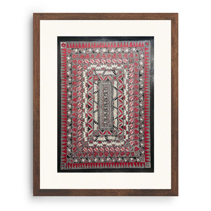 Lotus with Fish, Madhubani Art, Madhubani Painting