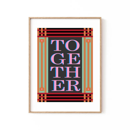 Together Black, Motivational Poster