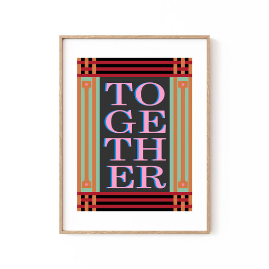 Together Black, Motivational Poster