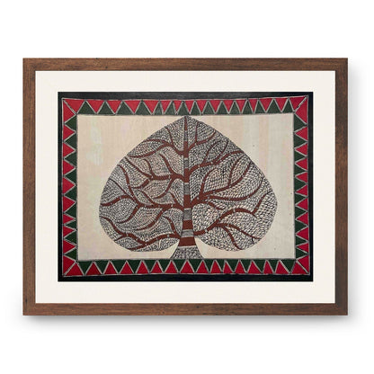 Banyan tree, Madhubani Art, Madhubani Painting