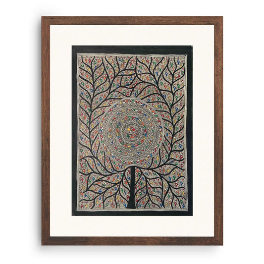 Life of Tree, Madhubani Art, Madhubani Painting