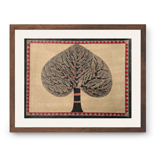 Banyan Tree,Madhubani Art, Madhubani Painting