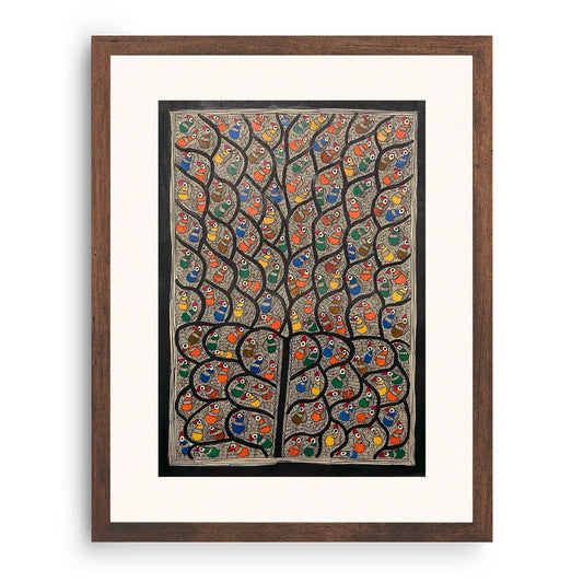 Life of Tree, Madhubani Art, Madhubani Painting