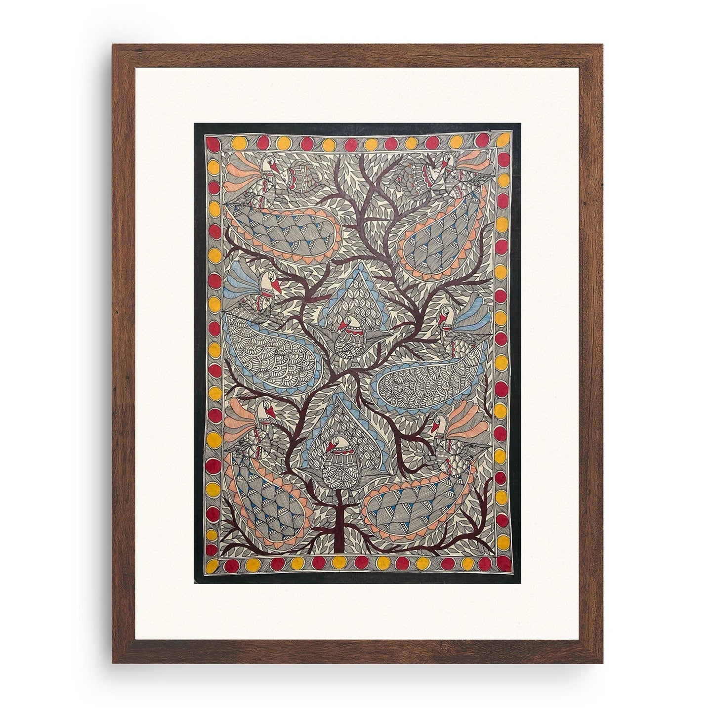 Morr ka Rass(Peacock Art), Madhubani Art, Madhubani Painting