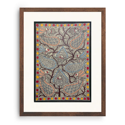 Morr ka Rass(Peacock Art), Madhubani Art, Madhubani Painting