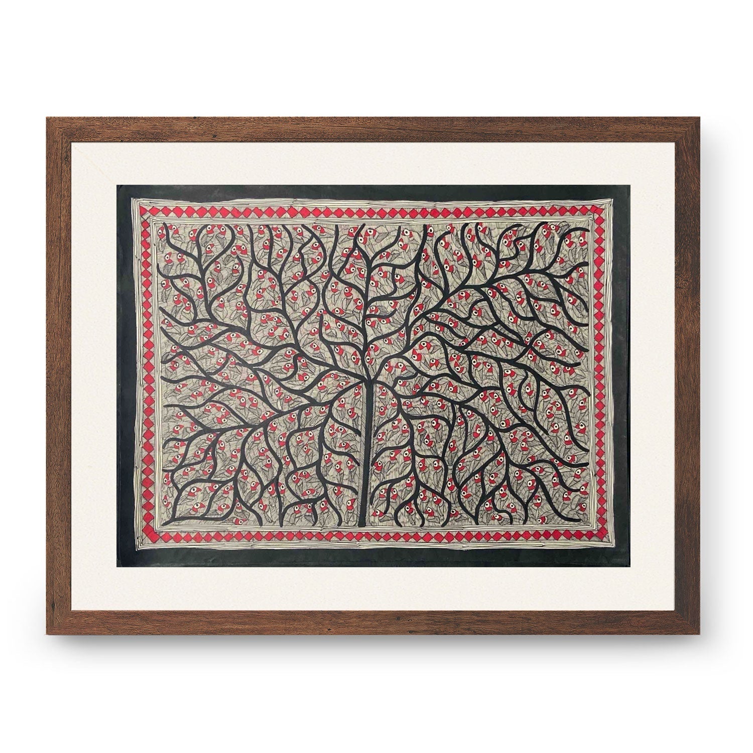 Life of Tree, Madhubani Art, Madhubani Painting