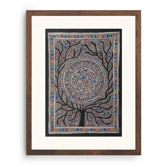Life of Tree, Madhubani Art, Madhubani Painting