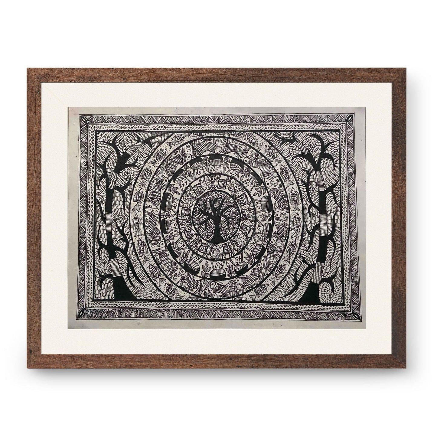 Tree Art, Madhubani Art, Madhubani Painting