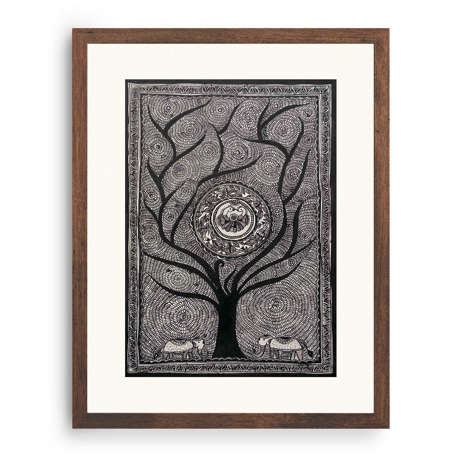 Life of Tree , Madhubani Art, Madhubani Painting