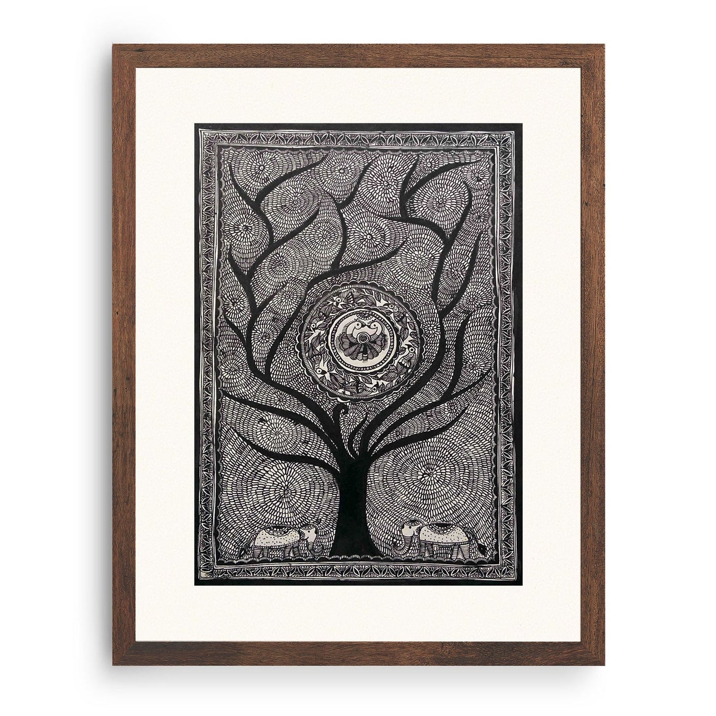 Life of Tree , Madhubani Art, Madhubani Painting