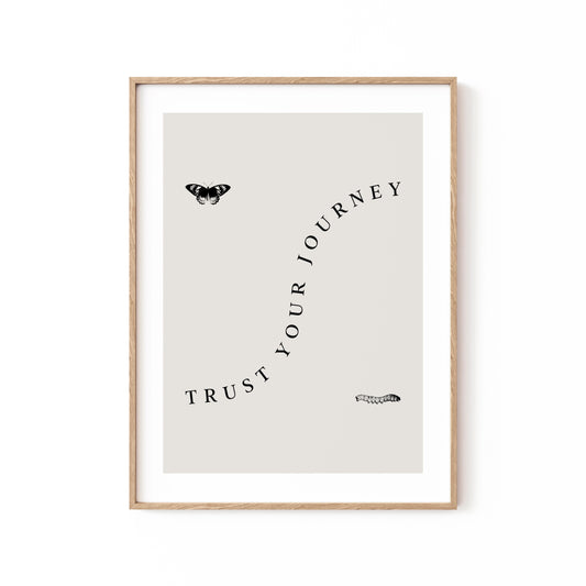 Trust Your Journey, Motivational Poster