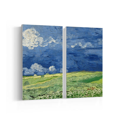 Vincent van Gogh Fields, Set of 2, Set of two Paintings