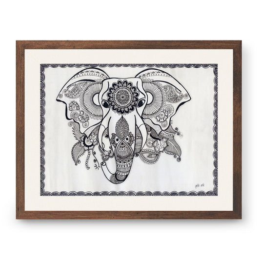 Elephant Madhubani Painting