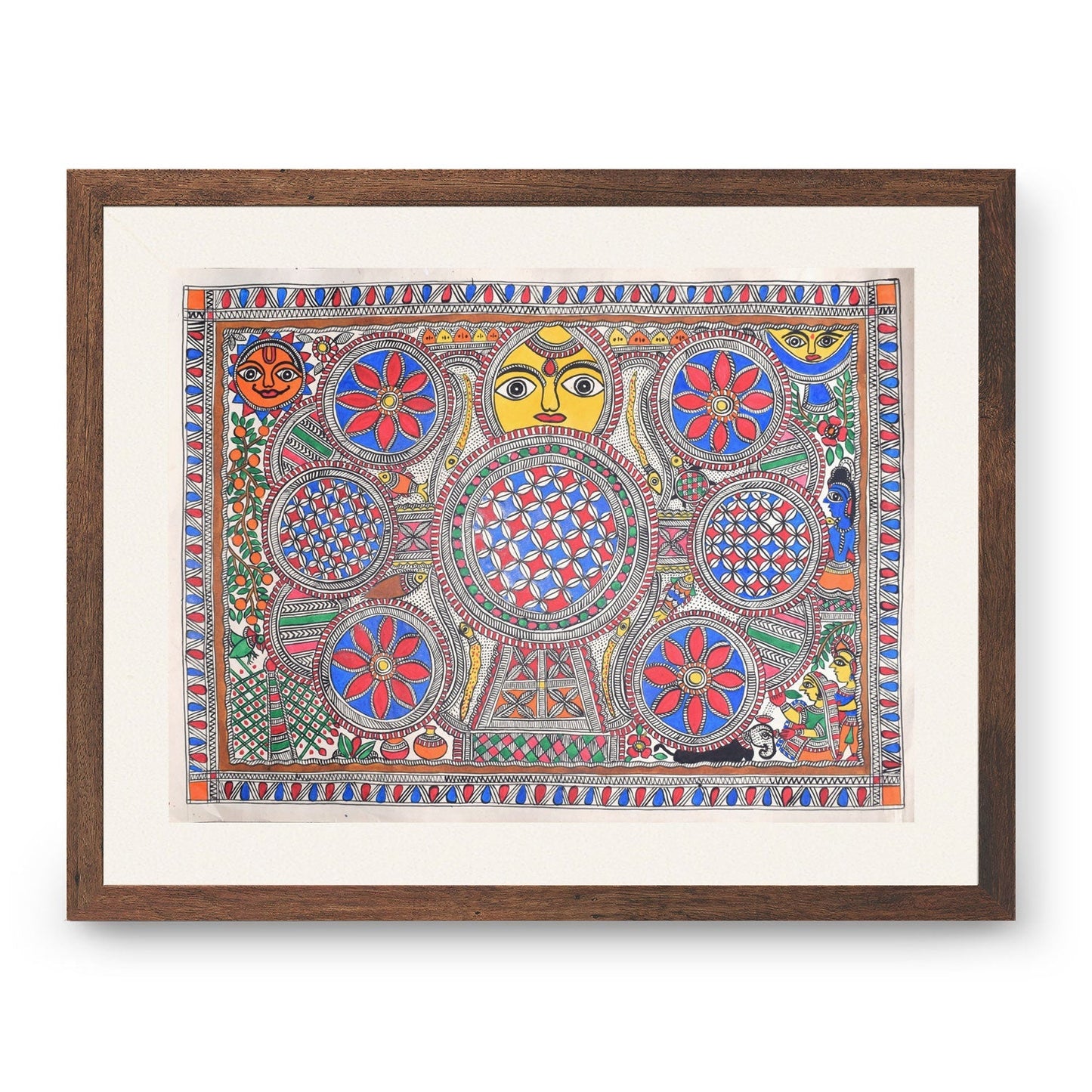 Kohver pattern in Mithila painting, Madhubani Art, Madhubani Painting